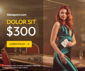 Banner template for online casinos