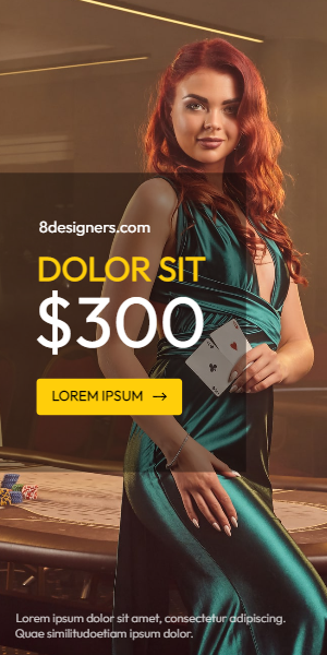 Banner template for online casinos
