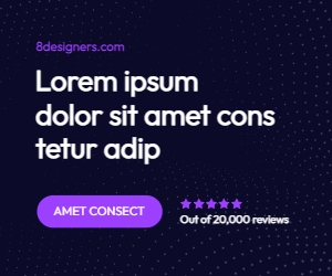 Display ad with dotted background
