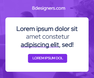 Free ad banner with text 