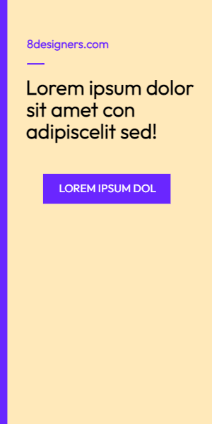 Yellow background and purple buttons