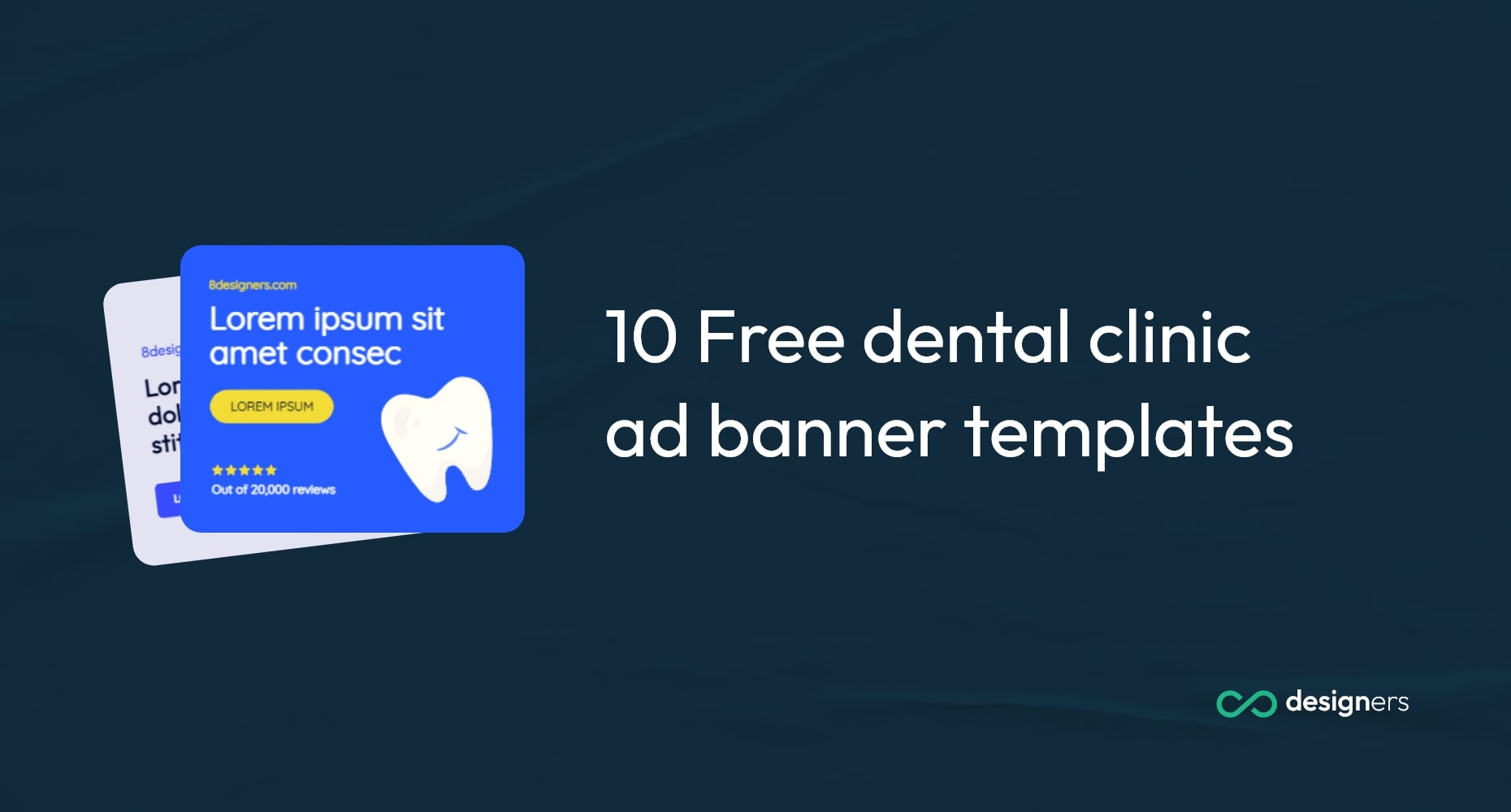 10 Free dental clinic ad banner templates | catchy dental ads