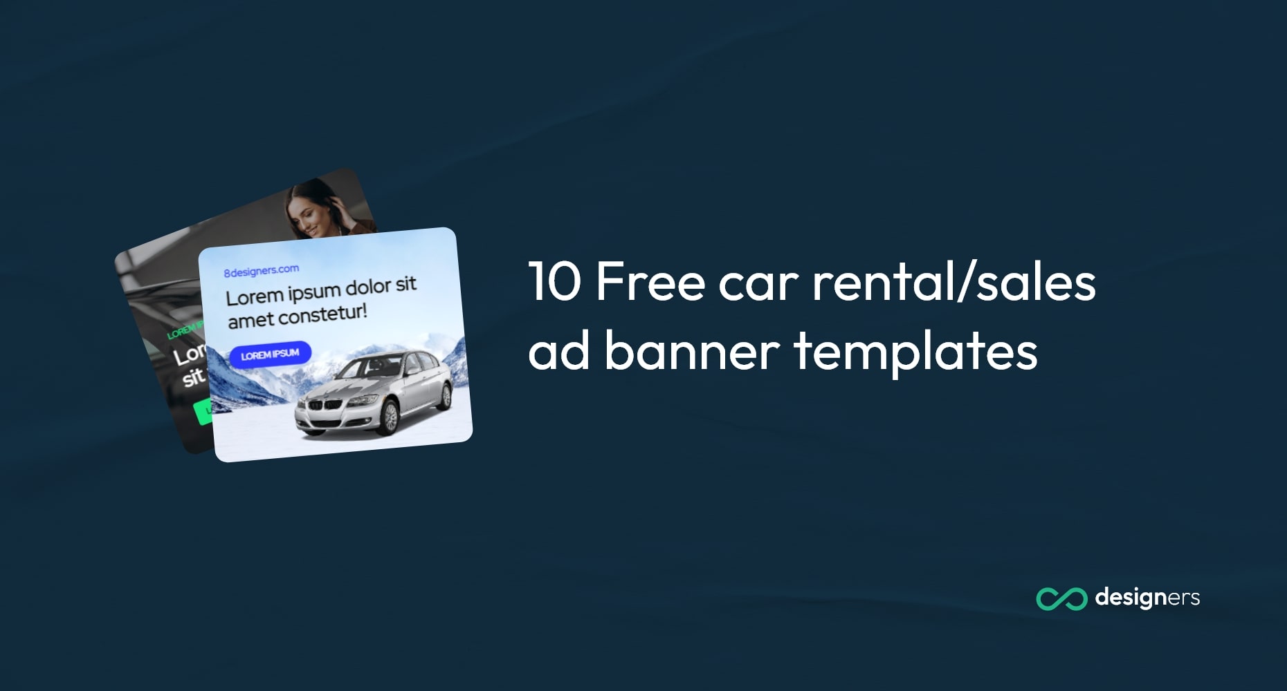 10 Free Car Rental/Sales ad banner templates