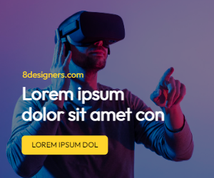 Display banner ad for AR/VR stuff