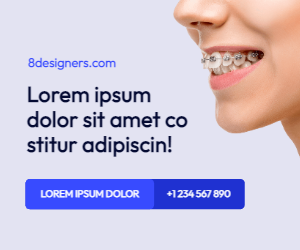 Display banner for dental clinic