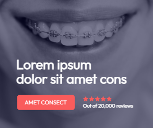 Display ad for orthodontists 