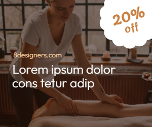 Spa and relaxation display ad 