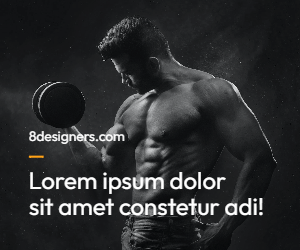 Ad template for gyms 